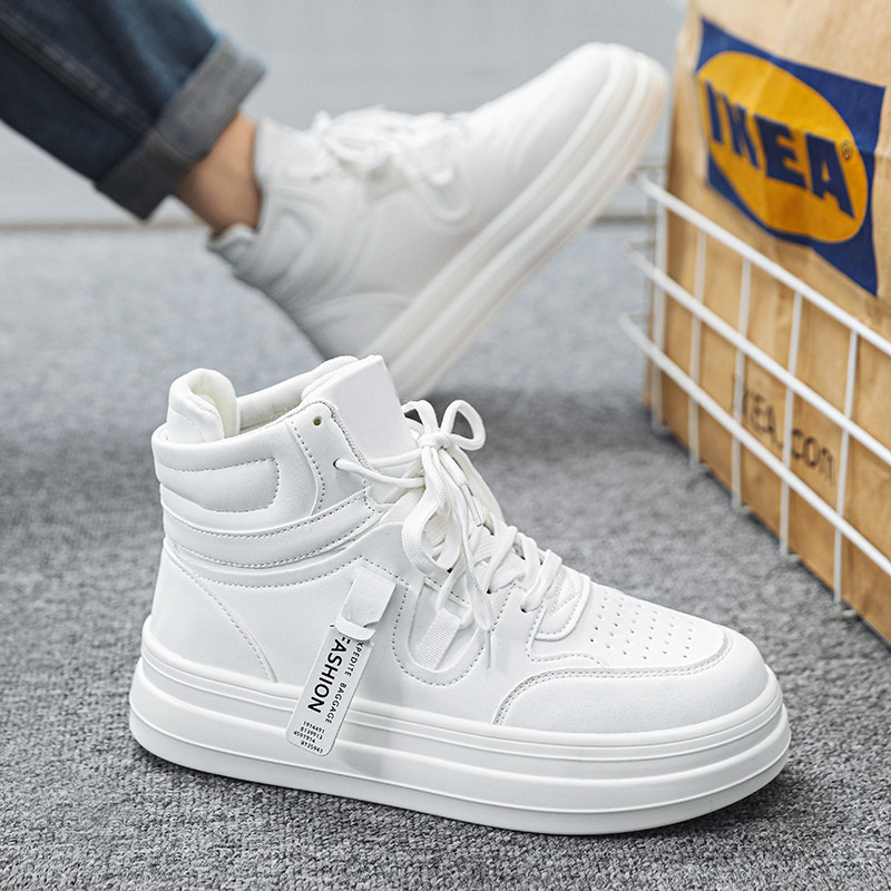 Fashion Green Designer Vyriški sportbačiai Rudeniniai laisvalaikio sportiniai riedlenčių batai vyrams Aukšta viršūnė balta sportbačių platforma, avalynė, vyriška