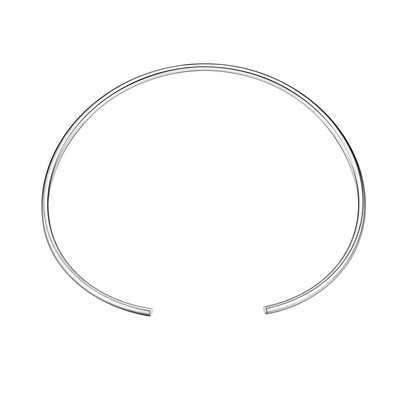 Moterų kaklo rankogaliai, reguliuojamas atviros apykaklės Choker Torques karoliai, paprasti nerūdijančio plieno papuošalai