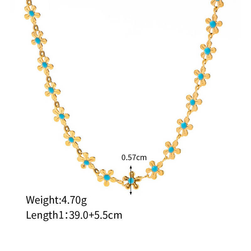 Roostevabast terasest Bohemia tilgutiõli šikk kaelakee naiste vabaaja kaelarihmaga loominguline kett Veekindel hüpoallergeenne ehe kingitus