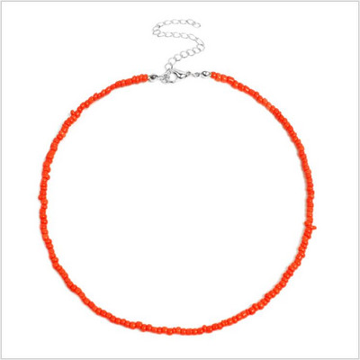 Bohemia White Bead Choker karoliai moterims Vintažinis grandinėlė Kaklo papuošalai Didmeninė prekyba