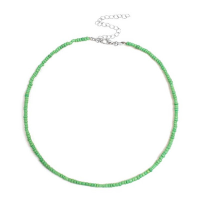 Bohemia White Bead Choker karoliai moterims Vintažinis grandinėlė Kaklo papuošalai Didmeninė prekyba