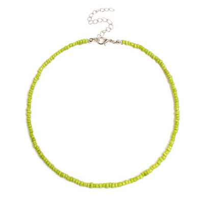 Bohemia White Bead Choker karoliai moterims Vintažinis grandinėlė Kaklo papuošalai Didmeninė prekyba