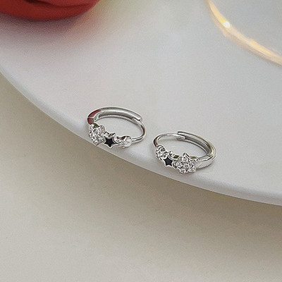 2023. aasta uus trend, unikaalne disain, mustast südamest tsirkoonist rõngaskõrvarõngad, naiste elegantsed peened kerged luksuslikud ehted, peo esmaklassiline kingitus