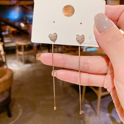 Kvadrātveida divslāņu zelta kristāla stīpas auskari sievietēm Personība Modes ikdienas aksesuāri Ballīšu rotaslietas Dzimšanas dienas dāvanas