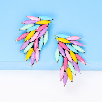 Πολυτελή σκουλαρίκια Angel Wings για Γυναικεία Κορίτσια Δώρο Σκουλαρίκια για χορό χορού γάμου με ακρυλικά κρύσταλλα