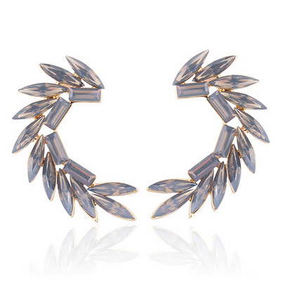 16 värvilist Wings Stud Kõrvarõngad Akrüülkristallkivist Naiste augustamine Kõrvarõngad Trendikad pulmaehted Jõulukink