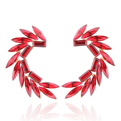 16 värvilist Wings Stud Kõrvarõngad Akrüülkristallkivist Naiste augustamine Kõrvarõngad Trendikad pulmaehted Jõulukink