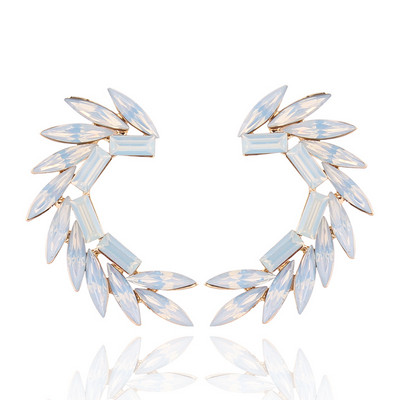 16 värvilist Wings Stud Kõrvarõngad Akrüülkristallkivist Naiste augustamine Kõrvarõngad Trendikad pulmaehted Jõulukink