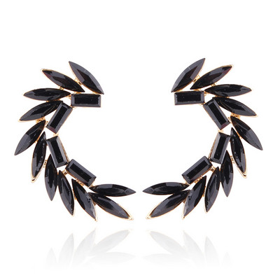 16 värvilist Wings Stud Kõrvarõngad Akrüülkristallkivist Naiste augustamine Kõrvarõngad Trendikad pulmaehted Jõulukink