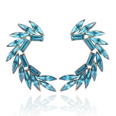 16 värvilist Wings Stud Kõrvarõngad Akrüülkristallkivist Naiste augustamine Kõrvarõngad Trendikad pulmaehted Jõulukink