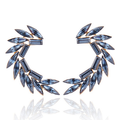 16 värvilist Wings Stud Kõrvarõngad Akrüülkristallkivist Naiste augustamine Kõrvarõngad Trendikad pulmaehted Jõulukink