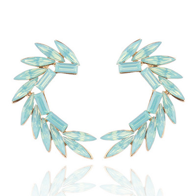 16 värvilist Wings Stud Kõrvarõngad Akrüülkristallkivist Naiste augustamine Kõrvarõngad Trendikad pulmaehted Jõulukink