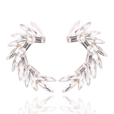 16 värvilist Wings Stud Kõrvarõngad Akrüülkristallkivist Naiste augustamine Kõrvarõngad Trendikad pulmaehted Jõulukink