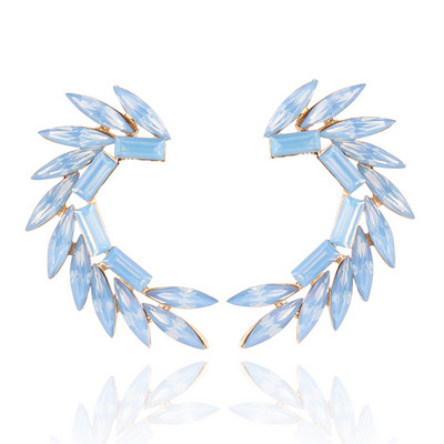 16 värvilist Wings Stud Kõrvarõngad Akrüülkristallkivist Naiste augustamine Kõrvarõngad Trendikad pulmaehted Jõulukink