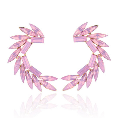 16 värvilist Wings Stud Kõrvarõngad Akrüülkristallkivist Naiste augustamine Kõrvarõngad Trendikad pulmaehted Jõulukink