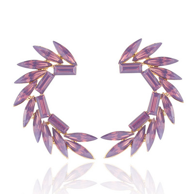 16 värvilist Wings Stud Kõrvarõngad Akrüülkristallkivist Naiste augustamine Kõrvarõngad Trendikad pulmaehted Jõulukink