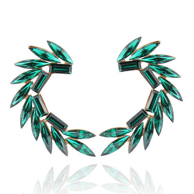 16 värvilist Wings Stud Kõrvarõngad Akrüülkristallkivist Naiste augustamine Kõrvarõngad Trendikad pulmaehted Jõulukink