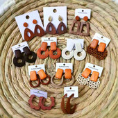 Nauji madingi keli mediniai dideli auskarai moterims pakabinami Bohemia rankų darbo ilgi auskarai Brincos vakarėlių papuošalų didmeninė prekyba