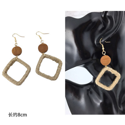 Nauji madingi keli mediniai dideli auskarai moterims pakabinami Bohemia rankų darbo ilgi auskarai Brincos vakarėlių papuošalų didmeninė prekyba