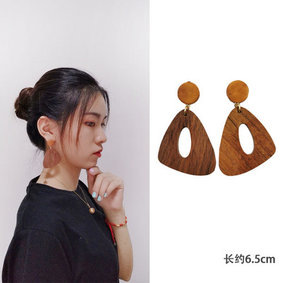 Nauji madingi keli mediniai dideli auskarai moterims pakabinami Bohemia rankų darbo ilgi auskarai Brincos vakarėlių papuošalų didmeninė prekyba