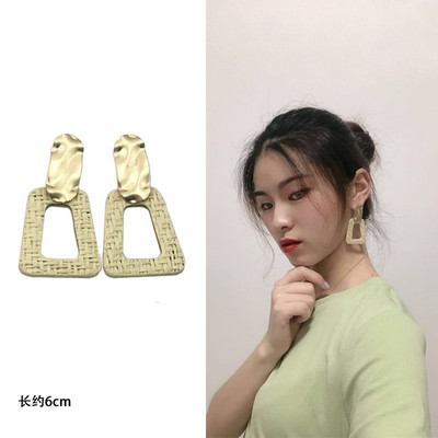 Nauji madingi keli mediniai dideli auskarai moterims pakabinami Bohemia rankų darbo ilgi auskarai Brincos vakarėlių papuošalų didmeninė prekyba