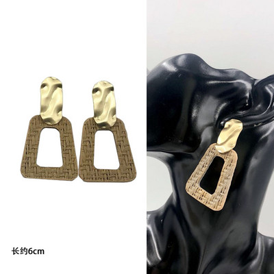 Nauji madingi keli mediniai dideli auskarai moterims pakabinami Bohemia rankų darbo ilgi auskarai Brincos vakarėlių papuošalų didmeninė prekyba