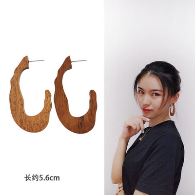 Nauji madingi keli mediniai dideli auskarai moterims pakabinami Bohemia rankų darbo ilgi auskarai Brincos vakarėlių papuošalų didmeninė prekyba