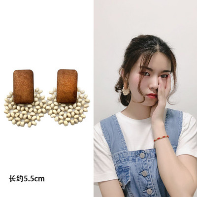 Nauji madingi keli mediniai dideli auskarai moterims pakabinami Bohemia rankų darbo ilgi auskarai Brincos vakarėlių papuošalų didmeninė prekyba