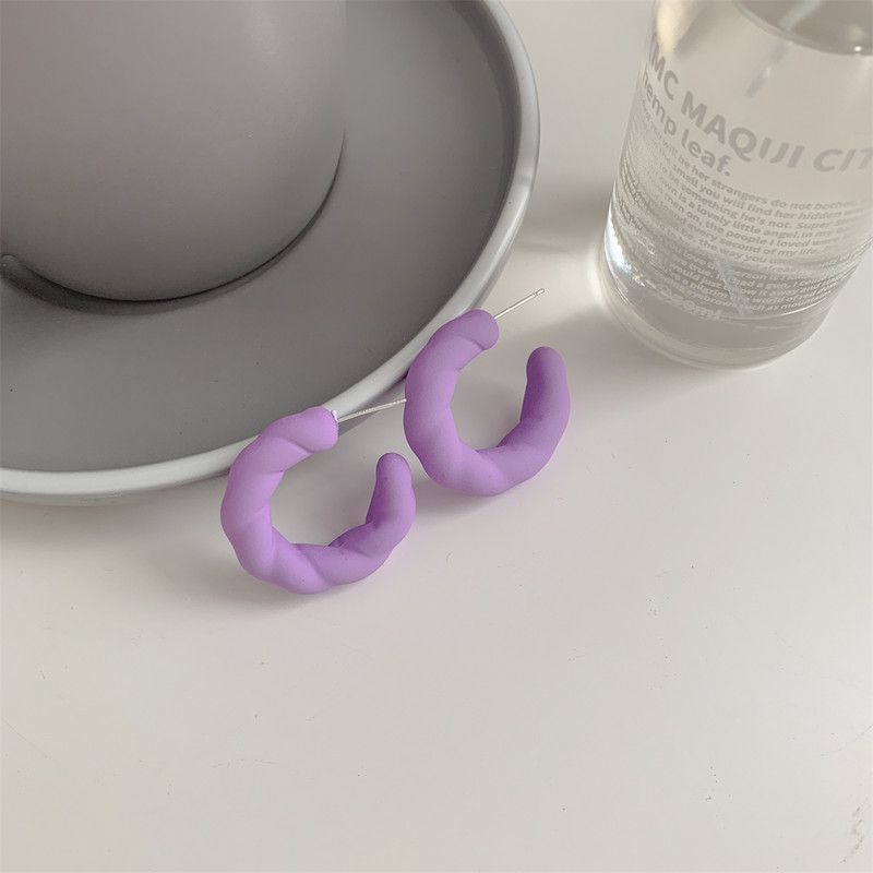 C-tüüpi naiste kõrvarõngad trendiböömi moe vintage keerdkuju poolringikujuline ümmargune lill Roosa avaldus Geomeetrilised Boho ehted