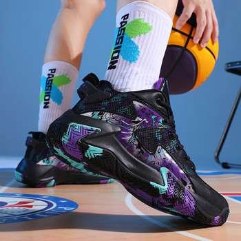Баскетболни обувки Дишащи удобни спортни обувки Тренировъчни спортни баскетболни маратонки Мъжки Zapatos De Mujer Tendencia 2024