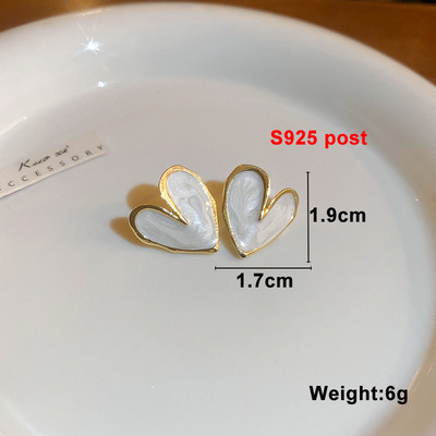 Baltos spalvos kabantys auskarai moterims korėjietiškos mados ilgi kabantys auskarai krištolo kutais auskarai gimtadienio dovana pendientes