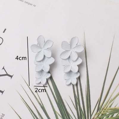 Baltos spalvos kabantys auskarai moterims korėjietiškos mados ilgi kabantys auskarai krištolo kutais auskarai gimtadienio dovana pendientes