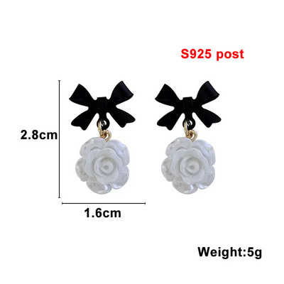 Baltos spalvos kabantys auskarai moterims korėjietiškos mados ilgi kabantys auskarai krištolo kutais auskarai gimtadienio dovana pendientes