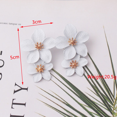 Baltos spalvos kabantys auskarai moterims korėjietiškos mados ilgi kabantys auskarai krištolo kutais auskarai gimtadienio dovana pendientes