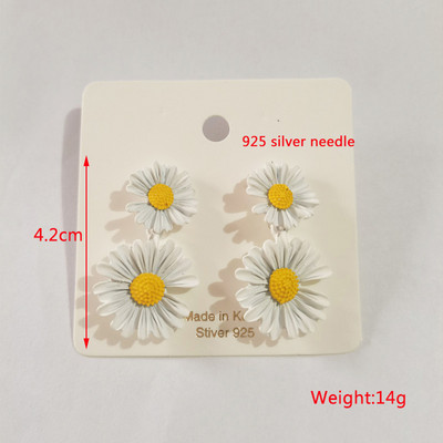 Baltos spalvos kabantys auskarai moterims korėjietiškos mados ilgi kabantys auskarai krištolo kutais auskarai gimtadienio dovana pendientes