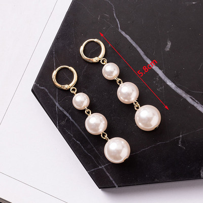 Baltos spalvos kabantys auskarai moterims korėjietiškos mados ilgi kabantys auskarai krištolo kutais auskarai gimtadienio dovana pendientes