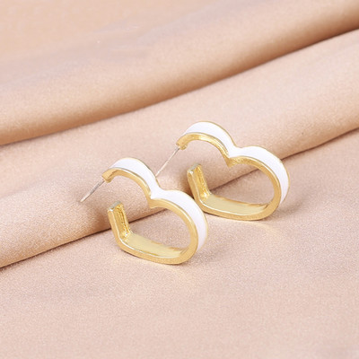 Baltos spalvos kabantys auskarai moterims korėjietiškos mados ilgi kabantys auskarai krištolo kutais auskarai gimtadienio dovana pendientes