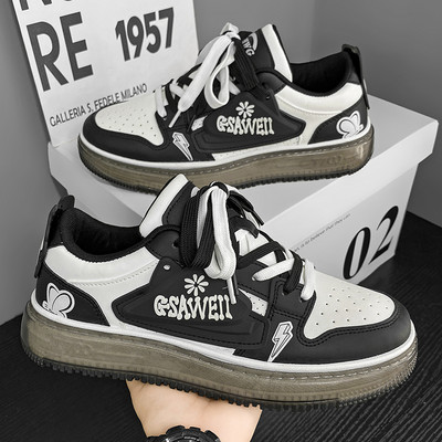 Vyriški laisvalaikio odiniai sportiniai batai, madingi batai ir studentų batai tinka visiems sezonams 44 dydžio platformos sportbačiams