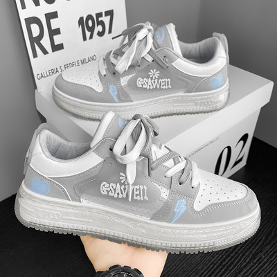 Vyriški laisvalaikio odiniai sportiniai batai, madingi batai ir studentų batai tinka visiems sezonams 44 dydžio platformos sportbačiams