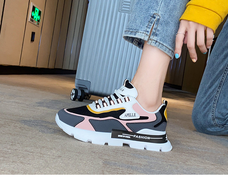 Moteriški sportbačiai, laisvalaikio batai, moteriški sportbačiai, balti sportbačiai, moteriški krepšeliai, juodi „Femme Dames“ juodi Deportivas Mujer 2024 m.