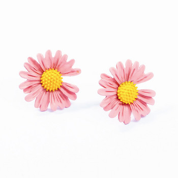 Σκουλαρίκια λουλουδιών σε ροζ χρώμα για γυναίκες Καλοκαιρινή γεωμετρία Καρδιά φύλλο πεταλούδα Brincos Party Ear Κοσμήματα για την Ημέρα του Αγίου Βαλεντίνου