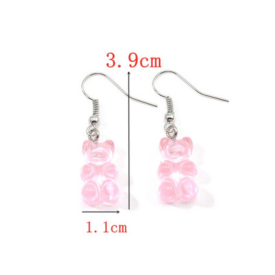 Rožinės spalvos gėlių auskarai moterims Vasaros geometrijos širdies lapeliai drugelis Brincos vakarėlis ausų papuošalas Valentino dienos dovana