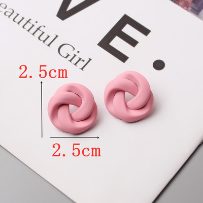 Rožinės spalvos gėlių auskarai moterims Vasaros geometrijos širdies lapeliai drugelis Brincos vakarėlis ausų papuošalas Valentino dienos dovana