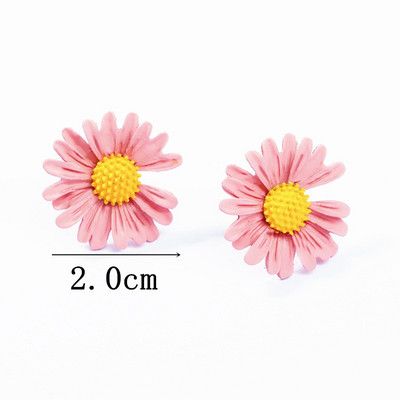 Rožinės spalvos gėlių auskarai moterims Vasaros geometrijos širdies lapeliai drugelis Brincos vakarėlis ausų papuošalas Valentino dienos dovana