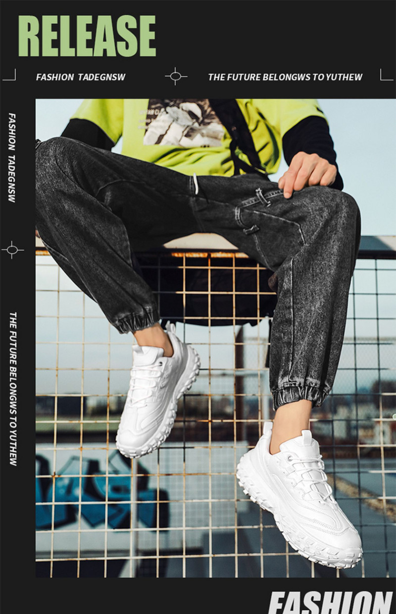 2024. gada vasara, jaunas vīriešu sporta kurpes, augstas kvalitātes ceptas ielas platformas, ko papildina moderni sporta apavi