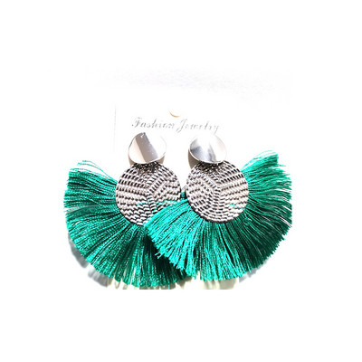 Fashion Bohemian Big Tassel Danngle White Fringe Γυναικεία σκουλαρίκια Drop Earrings for Women Statement Wedding 2023 Jewelry