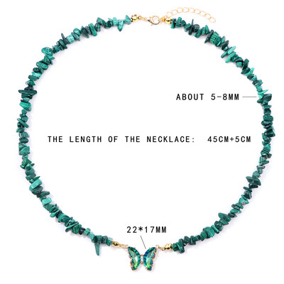 Krāsaini tauriņu kvarca kuloni kaklarotas dabīgā akmens ametisti kaklarotas Luksusa sieviešu kristāla kakla piekariņi sieviešu rhinest