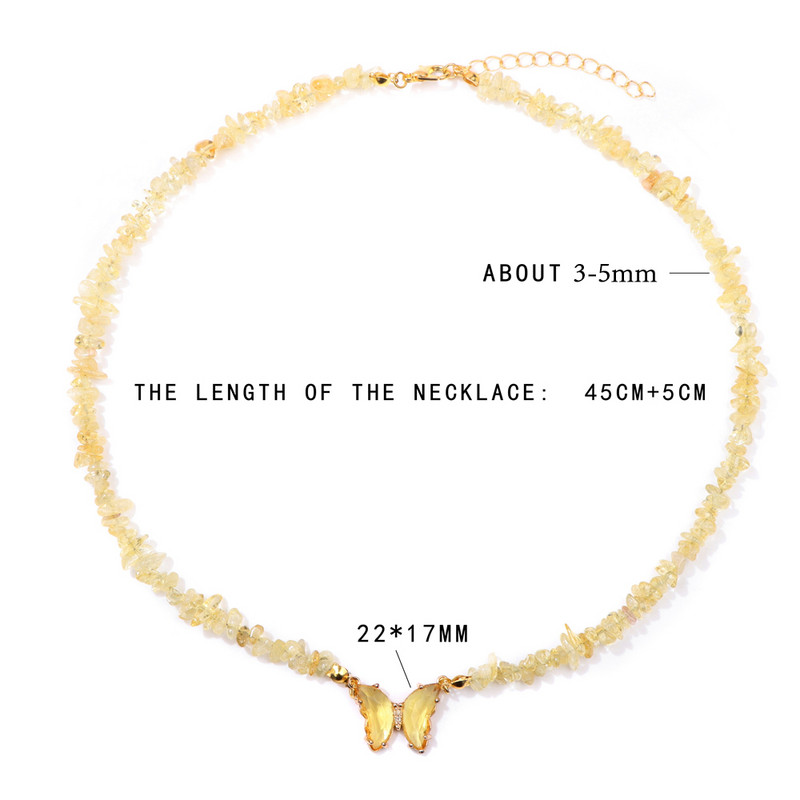 Krāsaini tauriņu kvarca kuloni kaklarotas dabīgā akmens ametisti kaklarotas Luksusa sieviešu kristāla kakla piekariņi sieviešu rhinest