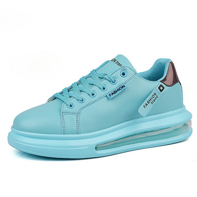 Madingi oro pagalvėlės laisvalaikio sportbačiai vyrams lauko platforma Neslystantys lentos batai Vyriški madingi žalios odos vyriški dizainerio batai