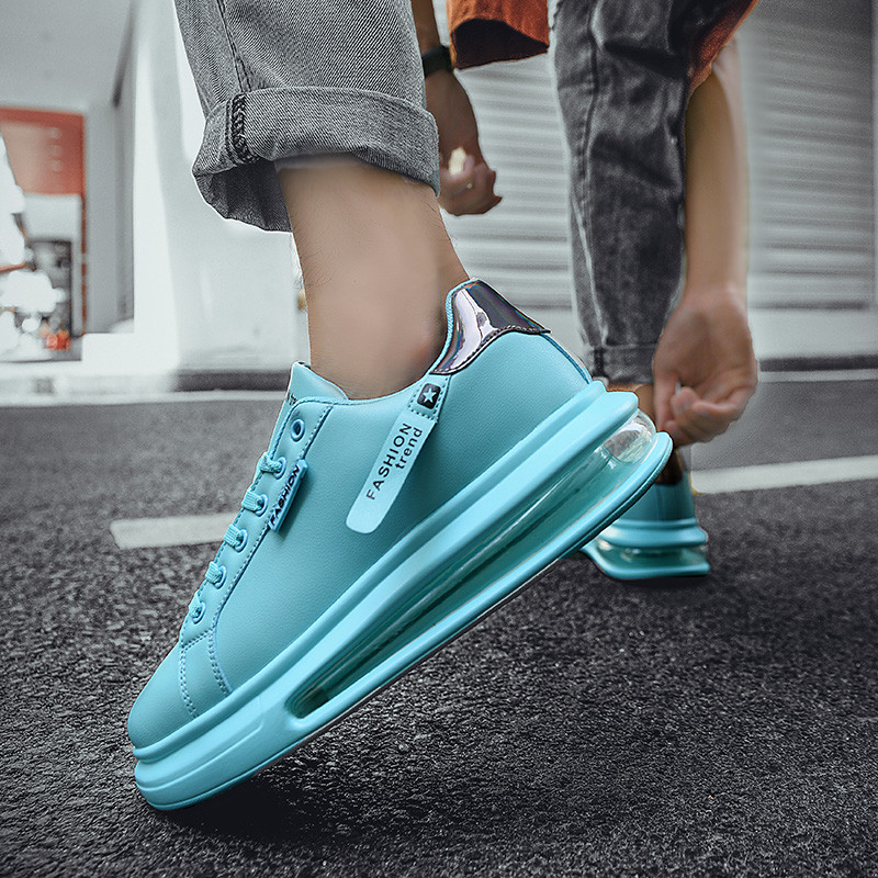 Madingi oro pagalvėlės laisvalaikio sportbačiai vyrams lauko platforma Neslystantys lentos batai Vyriški madingi žalios odos vyriški dizainerio batai